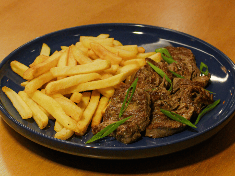 Filet Mignon com Fritas